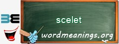 WordMeaning blackboard for scelet